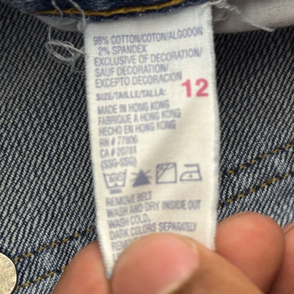 Tommy Hilfiger Denim Jean Pant Women 12 Low Rise Bootcut Flared Y2K Embroidered - Picture 5 of 14